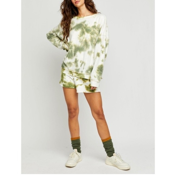 Free people Kelly washed set army combo green nwt $168 xs - Picture 6 of 14